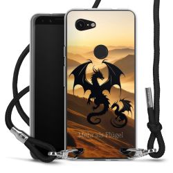 New Carry Case Transparent Stoff schwarz/silber