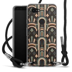 New Carry Case Transparent Stoff schwarz/silber