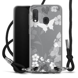 Carry Case Transparent Fabric black/silver