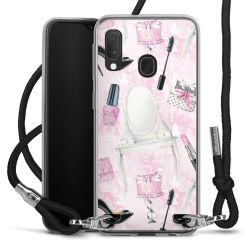 Carry Case Transparent Fabric black/silver