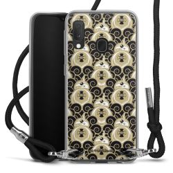 Carry Case Transparent Fabric black/silver