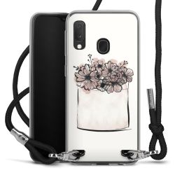 Carry Case Transparent Fabric black/silver