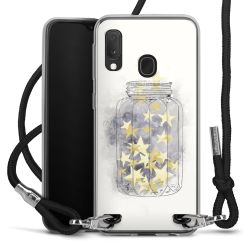 Carry Case Transparent Fabric black/silver