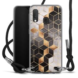 Carry Case Transparent Fabric black/silver