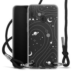 Carry Case Transparent Fabric black/silver