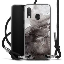 Carry Case Transparent Fabric black/silver