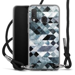 Carry Case Transparent Fabric black/silver