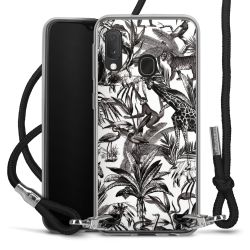 Carry Case Transparent Fabric black/silver