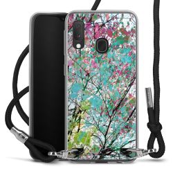 Carry Case Transparent Fabric black/silver