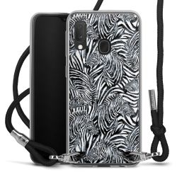 Carry Case Transparent Fabric black/silver