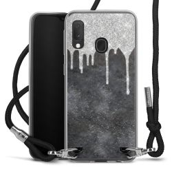 Carry Case Transparent Fabric black/silver