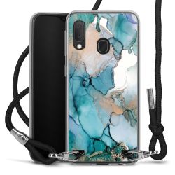 Carry Case Transparent Fabric black/silver