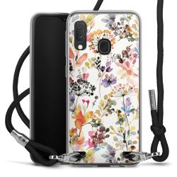 Carry Case Transparent Fabric black/silver