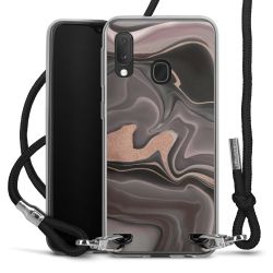 Carry Case Transparent Fabric black/silver