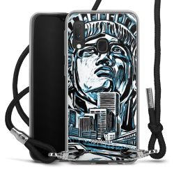 Carry Case Transparent Fabric black/silver