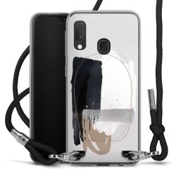 Carry Case Transparent Fabric black/silver