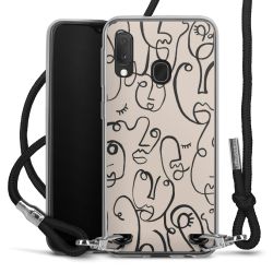 Carry Case Transparent Fabric black/silver