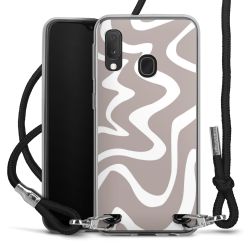 New Carry Case Transparent Stoff schwarz/silber