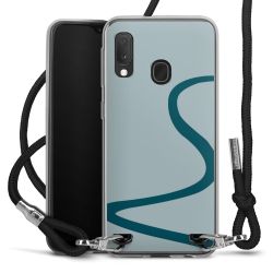 New Carry Case Transparent Stoff schwarz/silber