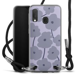 New Carry Case Transparent Stoff schwarz/silber