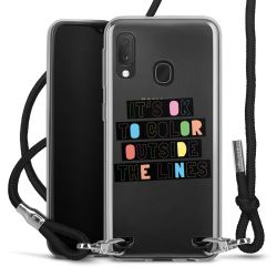 New Carry Case Transparent Stoff schwarz/silber