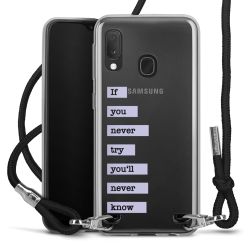 New Carry Case Transparent Stoff schwarz/silber