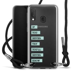 New Carry Case Transparent Stoff schwarz/silber