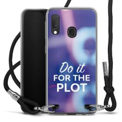 New Carry Case Transparent Stoff schwarz/silber