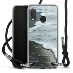 New Carry Case Transparent Stoff schwarz/silber