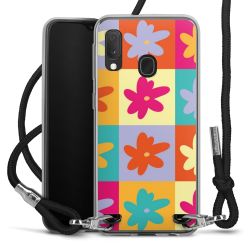 New Carry Case Transparent Stoff schwarz/silber