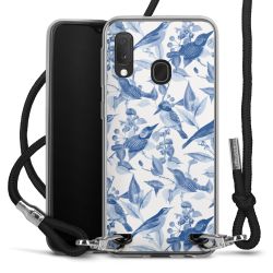 New Carry Case Transparent Stoff schwarz/silber