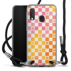 New Carry Case Transparent Stoff schwarz/silber