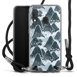 New Carry Case Transparent Stoff schwarz/silber