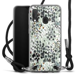 New Carry Case Transparent Stoff schwarz/silber