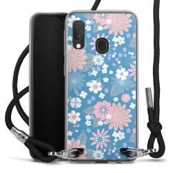 New Carry Case Transparent Stoff schwarz/silber