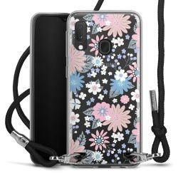 New Carry Case Transparent Stoff schwarz/silber