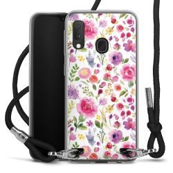 New Carry Case Transparent Stoff schwarz/silber