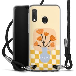 New Carry Case Transparent Stoff schwarz/silber