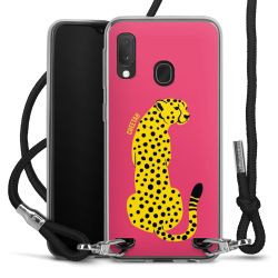 New Carry Case Transparent Stoff schwarz/silber