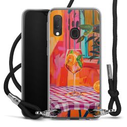 New Carry Case Transparent Stoff schwarz/silber