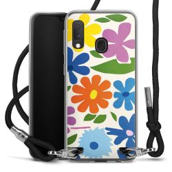 New Carry Case Transparent Stoff schwarz/silber