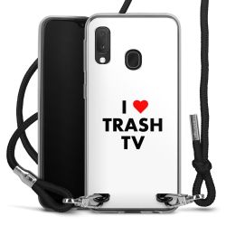 New Carry Case Transparent Stoff schwarz/silber