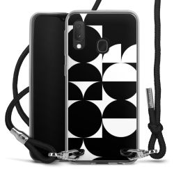 New Carry Case Transparent Stoff schwarz/silber