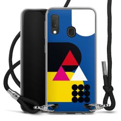 New Carry Case Transparent Stoff schwarz/silber