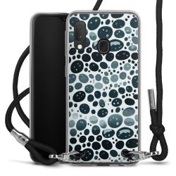 New Carry Case Transparent Stoff schwarz/silber