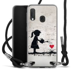 New Carry Case Transparent Stoff schwarz/silber