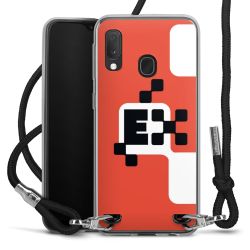 New Carry Case Transparent Stoff schwarz/silber