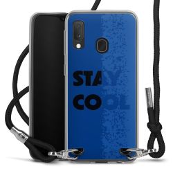 New Carry Case Transparent Stoff schwarz/silber