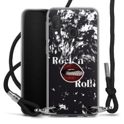 New Carry Case Transparent Stoff schwarz/silber