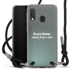 New Carry Case Transparent Stoff schwarz/silber